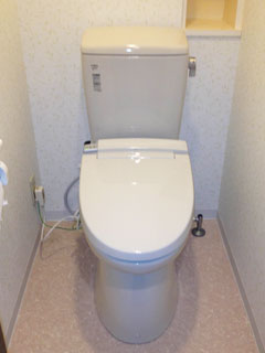 ［施工後］東京都江戸川区　M様邸 INAX アメージュZ(リトイレ)+シャワートイレ（CW-KA21QC)