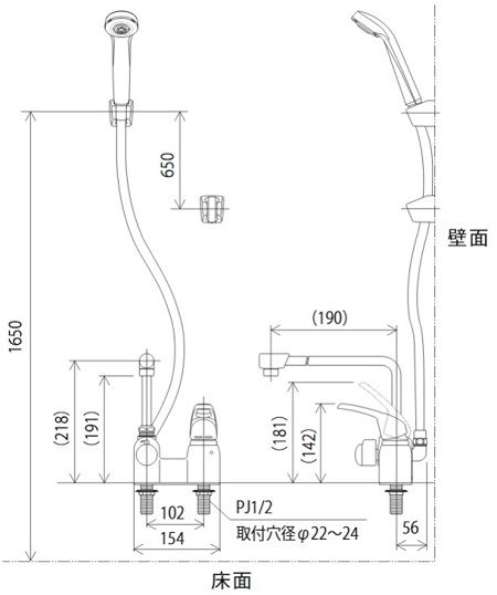 KF6004の寸法