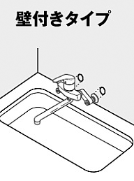 TOTO壁付き2ハンドル混合栓/TKJ20AA