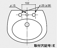 TOTO ツーホールシングルレバー水栓　TLHG30AER