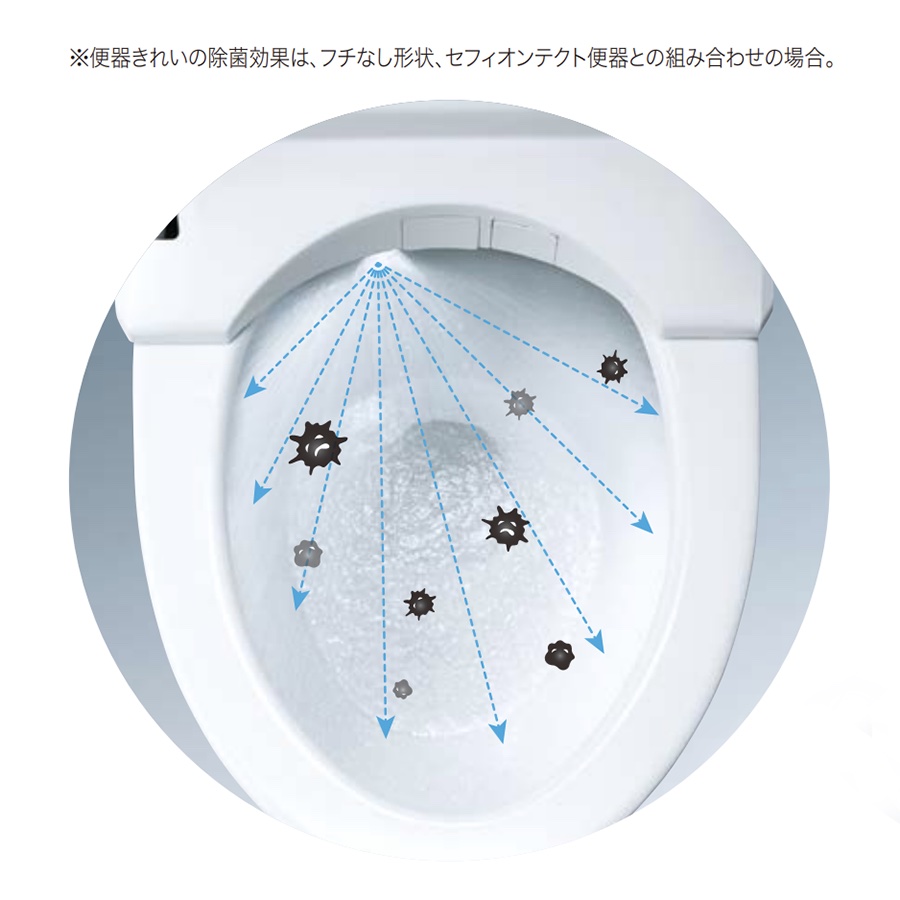 TOTOウォシュレット機能の便器きれい