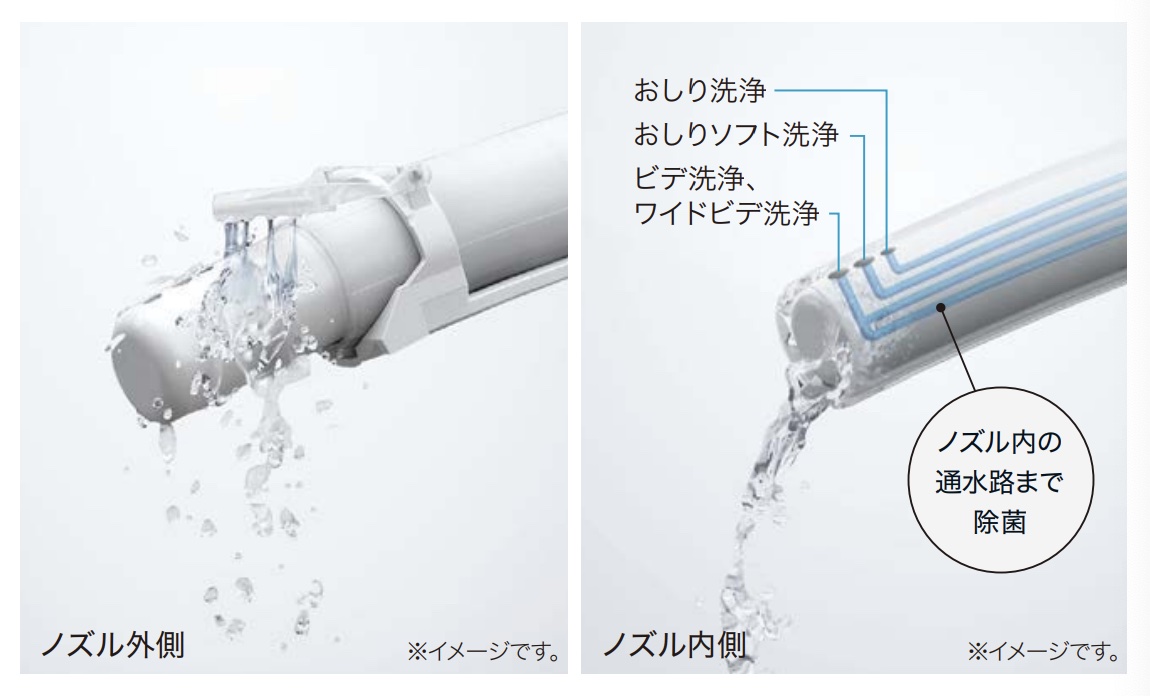 TOTOネオレストRS一体型トイレCES9510Mのノズルきれい