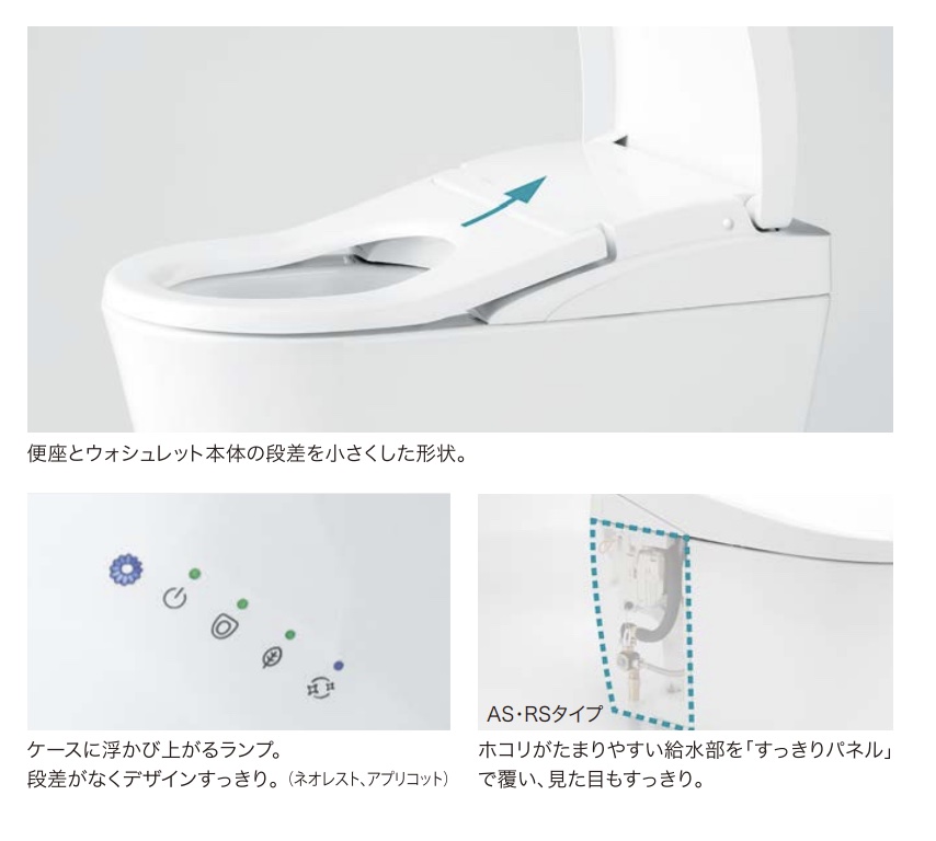 CES9510Pのトイレ形状