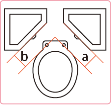 トイレのスペースの広さをご確認ください。